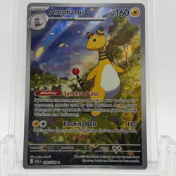 Pokemon TCG Chaos Rising Ampharos #090/086 Illustration Rare LP+ - Image 1