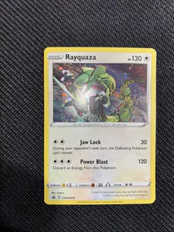 Pokemon Rayquaza SWSH029 Cosmos Holo Black Star Promo Near Mint Condition - Image 1