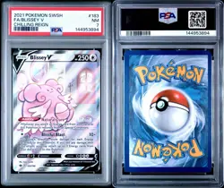 2021 Pokemon SWSH Chilling Reign Full Art Blissey V #183 PSA 7 NM - Image 3