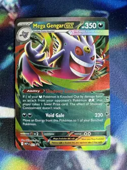 Pokemon Mega Gengar ex 77 Mega Evolution Promo NM HOLO - Image 1