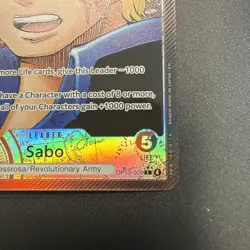 Sabo (004) (Alternate Art) OP13-004 Carrying On His Will Foil - Image 4