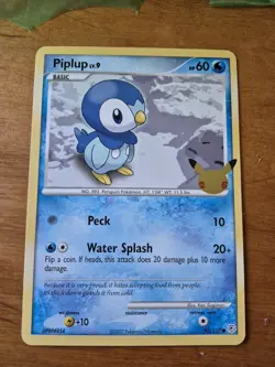 Pokemon Card - JUMBO Piplup First Partner 25th Anniversary Celebrations 93/130 - Image 1