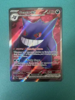Pokemon Gengar EX Holo TCG SV05 Temporal Forces 193/162 - Image 1