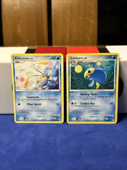 Pokemon TCG Chinchou 87/146 and Lanturn 58/146 Legends Awakened Non Holo - Image 1