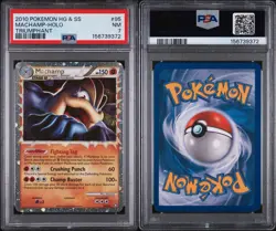 Pokemon HGSS Triumphant Machamp Prime Holo 95/102 English PSA 7 - Image 3