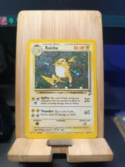 Raichu 16/130 Holo WOTC Pokemon Card – Base Set 2 2000 – Vintage - LP - Image 1