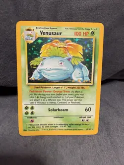 Pokemon TCG Venusaur Holo Card Base Set 15/102 - Image 1