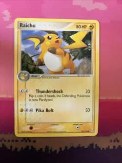 Pokemon Card Raichu EX Holon Phantoms 51/110 Near Mint - Image 1