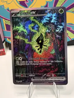 Mystic Celebi Pokemon Card - TCG Display Art Card - Holo Full Art - Image 1