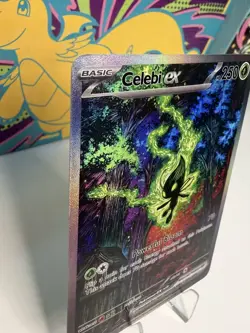 Mystic Celebi Pokemon Card - TCG Display Art Card - Holo Full Art - Image 2