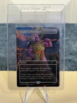 MTG Swords to Plowshares Thanos PSA Magazine Exclusive Promo Marvel Magic Sealed - Image 1