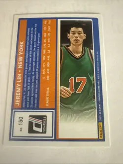 2025-26 Panini Donruss Jeremy Lin TRUE GOLD PRIZM Legend Card 2/10 - Image 2