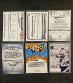 Jacob Misiorowski Milwaukee Brewers RC Rookie 6 Card Lot Topps Chrome Bowman - Image 2