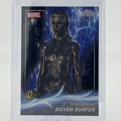 2025 Topps Chrome Marvel Studios Silver Surfer /10 Black Refractor Debut #198 - Image 1