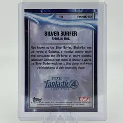 2025 Topps Chrome Marvel Studios Silver Surfer /10 Black Refractor Debut #198 - Image 2
