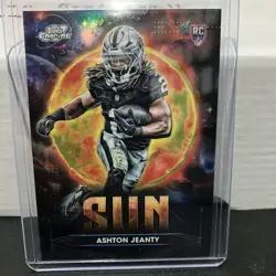 2025 Topps Cosmic Chr Ashton Jeanty Planetary Pursuit Sun RC Rookie SP Raiders P - Image 1