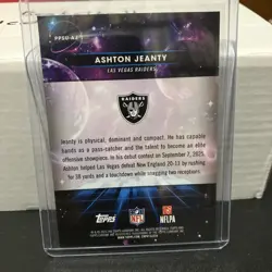 2025 Topps Cosmic Chr Ashton Jeanty Planetary Pursuit Sun RC Rookie SP Raiders P - Image 2