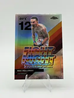Topps 2026 Chrome UFC Fight Night Flashback Insert Max Holloway Refractor - Image 1