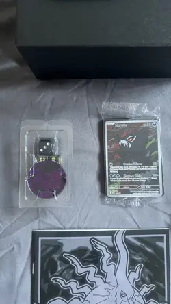 Opened Pitch Black ETB, Sealed Zarude 088 Promo Card and accessories - Image 3