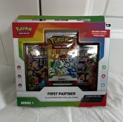 Pokemon TCG First Partner Illustration Collection Series 1 3-Pack 9 Cards Promo - Image 1