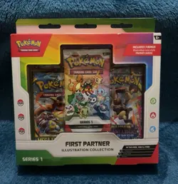 Pokemon TCG First Partner Illustration Collection Series 1 Promo Pack 3 Cards EN - Image 1