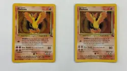 Pokemon - Moltres - Fossil 12/62 -Holo Rare Card - Vintage Unlimited LP Lot Of 2 - Image 1