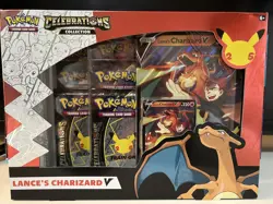 Pokemon TCG: Celebrations - Lance's Charizard V Collection Box - New Sealed - Image 1