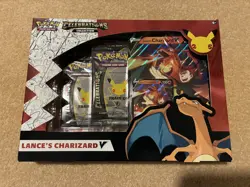 Pokemon TCG Celebrations Lance's Charizard V Collection Box (NEW & SEALED) - Image 1