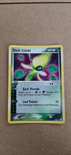 Pokemon Dark Celebi 4/101 Holo Rare [EX: Hidden Legends] [NM] - Image 4