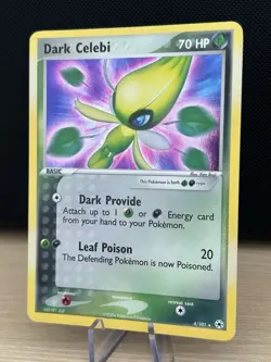 Dark Celebi - 4/101 - Holo Rare EX Hidden Legends - Pokemon NM/Mint - Image 2