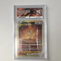 Pokemon TCG Arceus VSTAR GG70/GG70 Crown Zenith Special Art Ace 10 Eng - Image 1