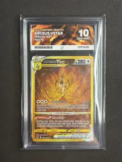 Pokemon TCG Arceus Vstar Special Art #GG70 Crown Zenith Ace Graded Gem Mint 10 - Image 1