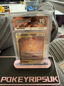 Pokemon TCG Crown Zenith Arceus Vstar Gold Special Art GG70 ACE 10 GEM MINT! - Image 1