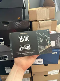 Secret Lair x Fallout®: Silver Shroud Costume Foil Edition Promo - IN HAND 🔥💨 - Image 1