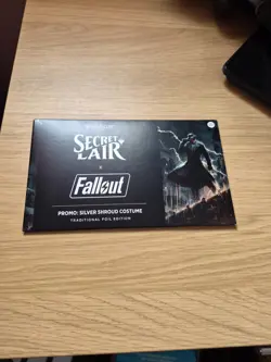 MTG Secret Lair x Fallout - Silver Shroud Costume Foil Edition Promo NEW Sealed - Image 1