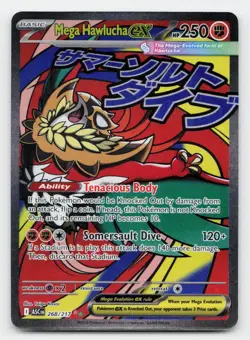 Mega Hawlucha ex Mega Attack Rare ME: Ascended Heroes 268/217 Pokemon TCG - Image 1