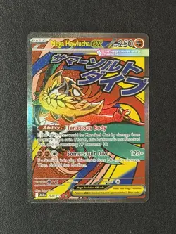 Pokemon TCG Card Mega Hawlucha ex 268/217 Ascended Heroes Mega Attack Rare - NM - Image 1