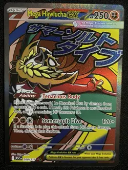 Pokemon TCG Mega Hawlucha Ex 268/217 Ascended Heroes Mega Attack Rare NM - Image 1
