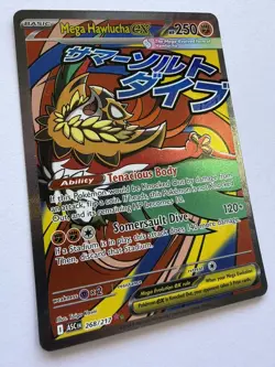 Mega Hawlucha ex 268/217 Ascended Heroes Mega Attack Rare Holo Pokemon TCG NM - Image 1