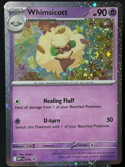 Whimsicott MEP 019 - DOUBLE SWIRL 🌀🌀 COSMOS HOLO BLACK STAR PROMO NM - Image 1