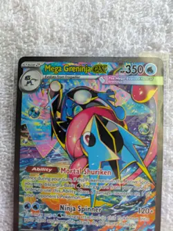Mega Greninja Ex 116/086 Pokemon Chaos Rising SIR NM Super Clean PSA Conteder - Image 3