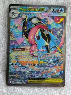 Mega Greninja Ex 116/086 Pokemon Chaos Rising SIR NM Super Clean PSA Conteder - Image 4