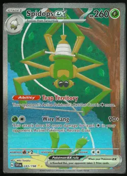 Spidops ex 243/198 Special Illustration Rare Scarlet & Violet Pokemon Holo NM - Image 1