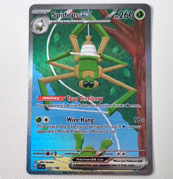 Pokemon TCG Spidops ex 243/198 SV01 Scarlet & Violet Full Art Holo English - Image 1