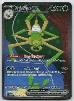 Pokemon Spidops ex 243/198 Scarlet & Violet Special Illustration Rare Holo NM - Image 1