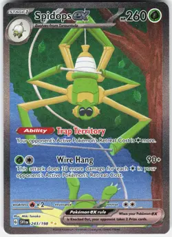 Pokemon Spidops ex 243/198 Scarlet & Violet Pokemon Holo NM - Image 1