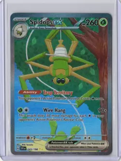 Spidops ex 243/198 Special Illustration Rare Scarlet & Violet Pokemon Holo - Image 1