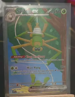 Pokemon TCG Spidops ex 243/198 SV01 Scarlet & Violet Full Art Holo EX - Image 2