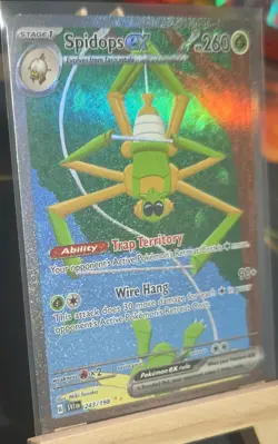 Pokemon TCG Spidops ex 243/198 SV01 Scarlet & Violet Full Art Holo EX - Image 3