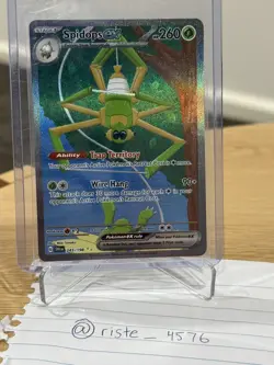 Pokemon TCG Spidops EX Scarlet & Violet Base Set 243/198 Holo SIR - Image 1